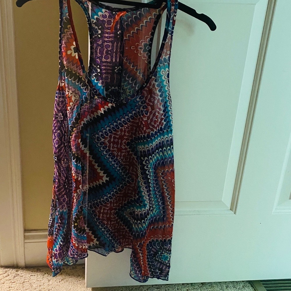 Eight Sixty sheer tank top EUC